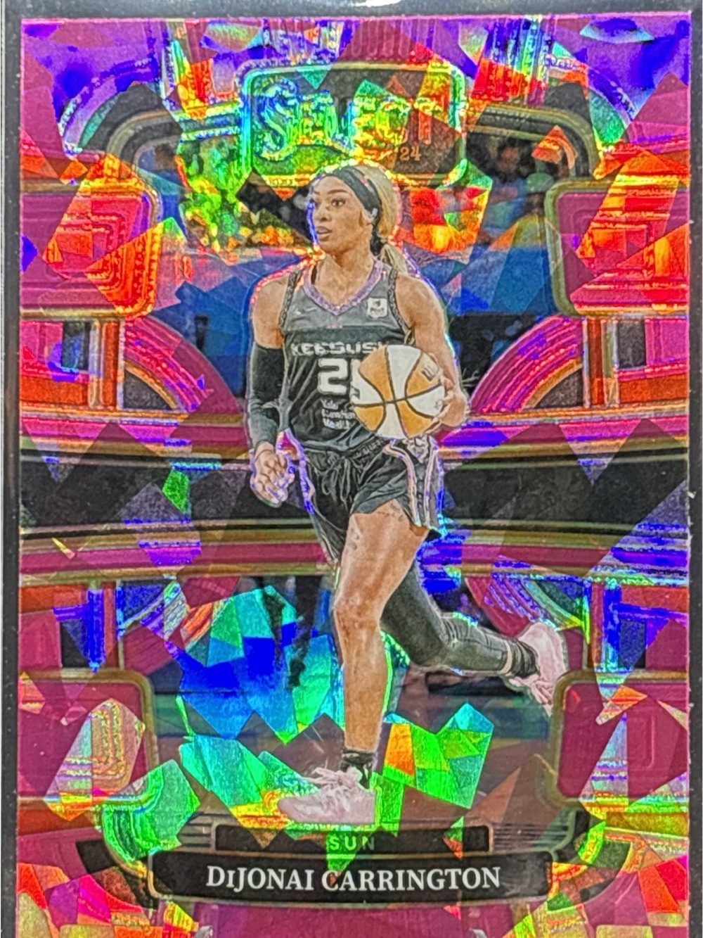 Panini Dijonai Carrington Holo Purple Parallel Prizm Basketball Card